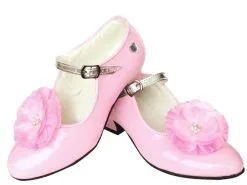 Prinsessen Schoenen Lichtroze Bloem + Gratis Kadootje