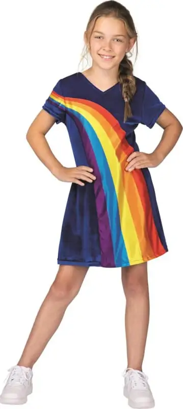 K3 Jurkje Regenboog + Pruik - Luxe Pakket - Afbeelding 2