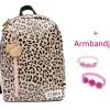Zebra Rugzak Panter White Spot (m) + Gratis Armbandje
